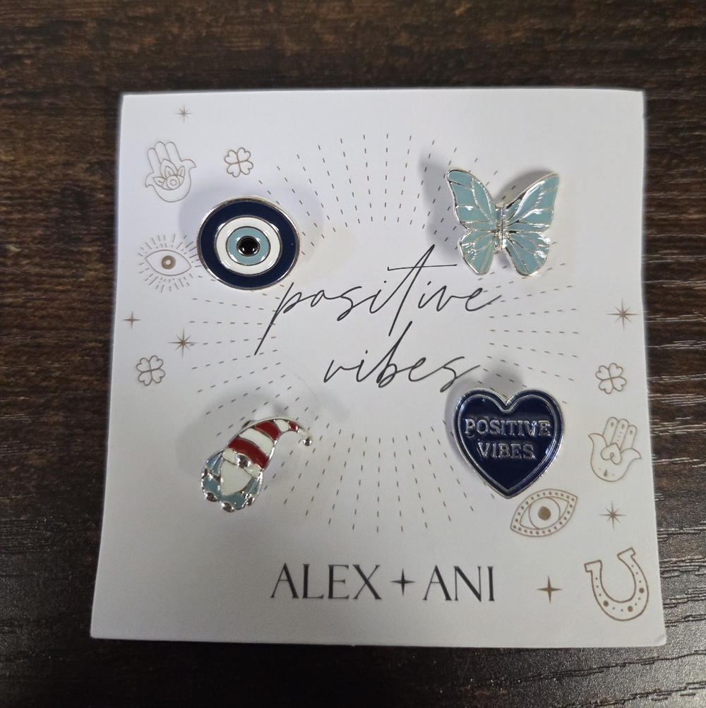BOGO💖Alex and Ani Positive Vibes Pin Set